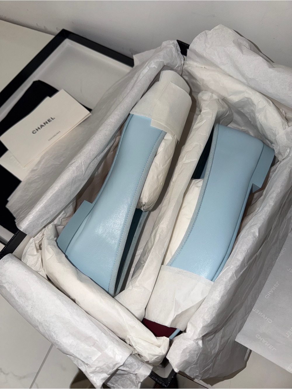Chanel 26S Blue Ballerina Flats | Size 38 - Picture 12 of 12